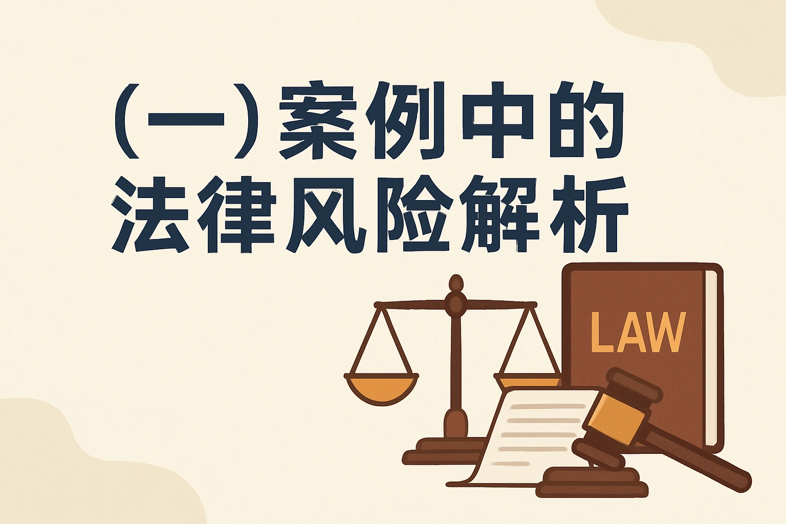 （一）案例中的法律风险解析