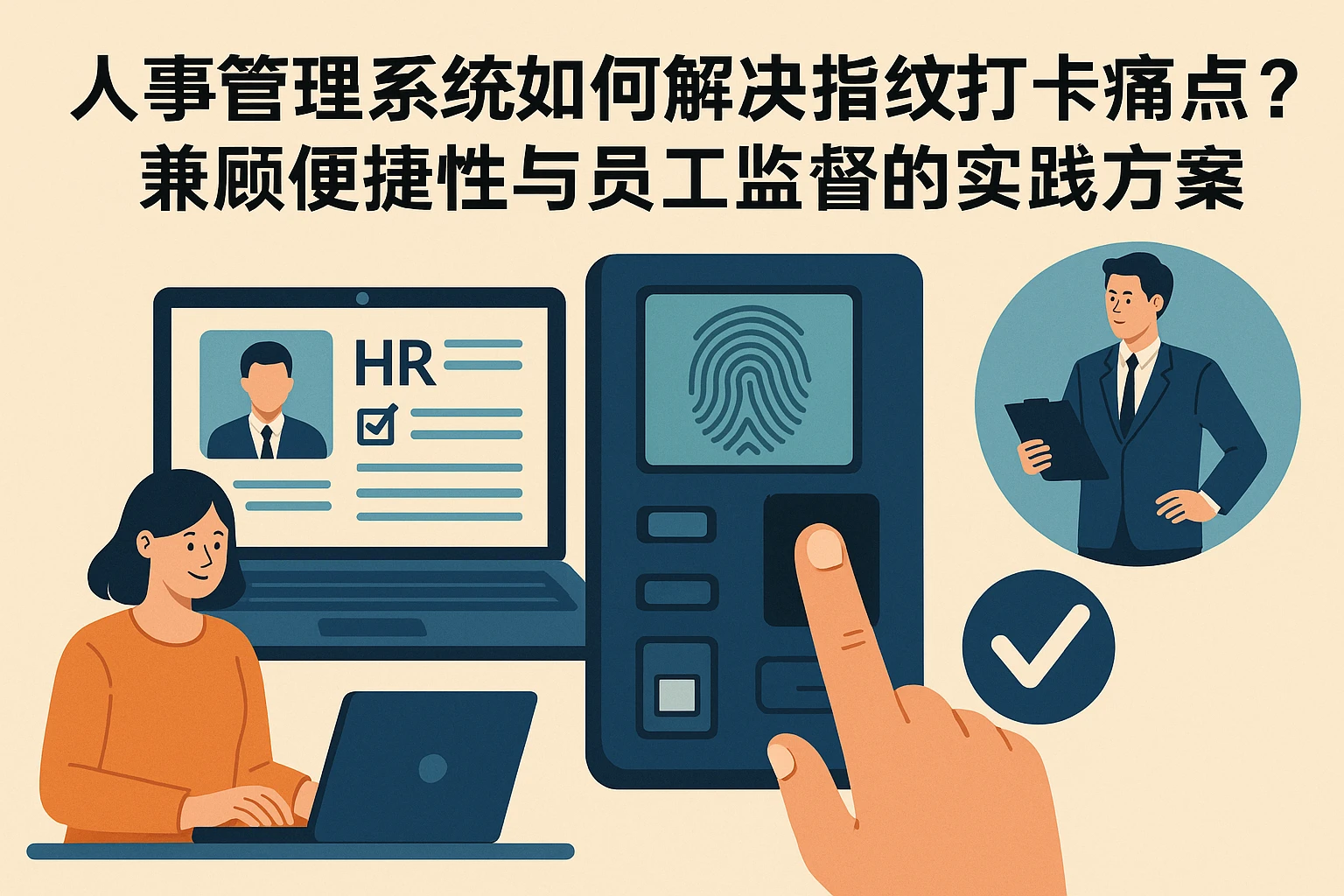 人事管理系统如何解决指纹打卡痛点？兼顾便捷性与员工监督的实践方案