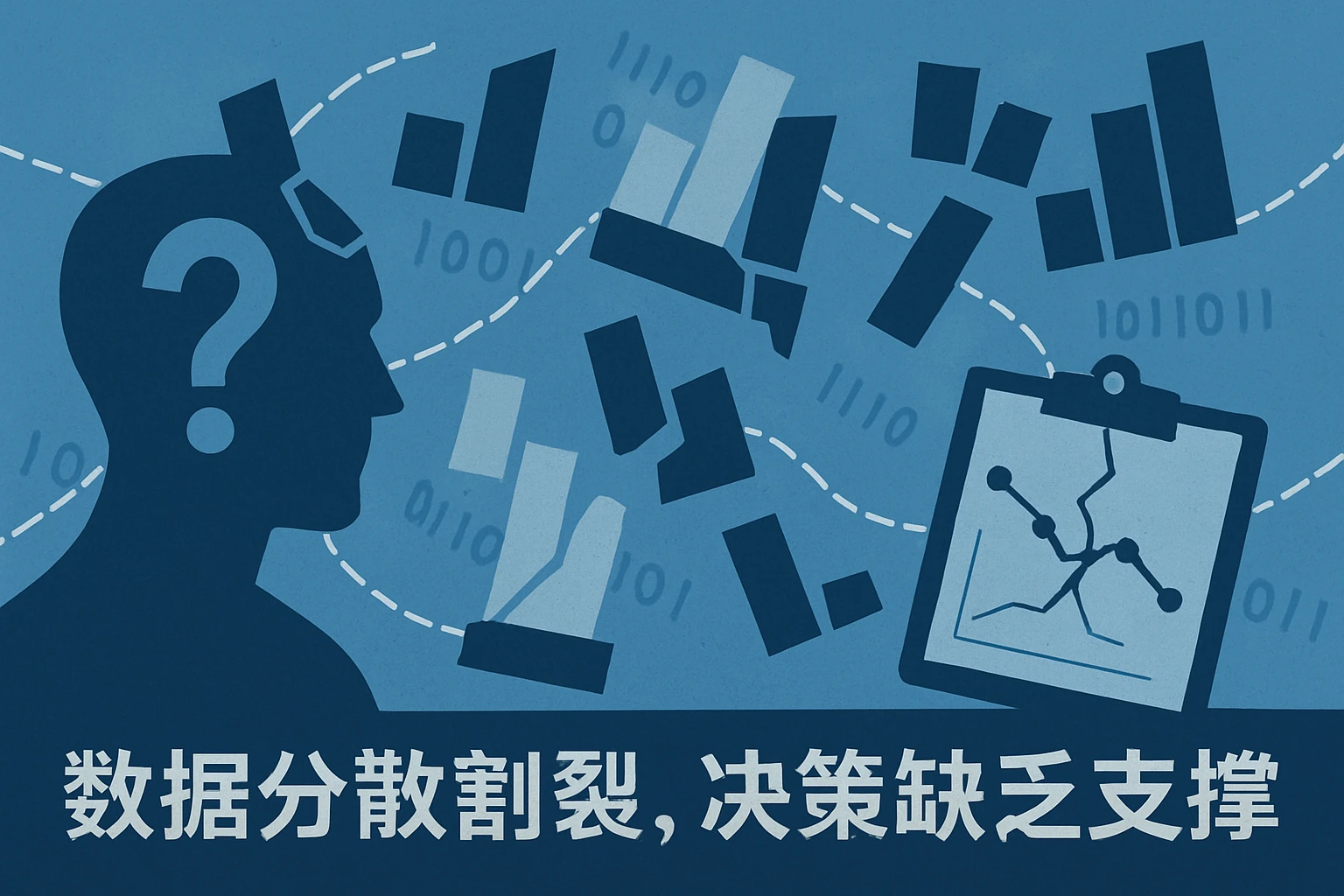 2. 数据分散割裂，决策缺乏支撑