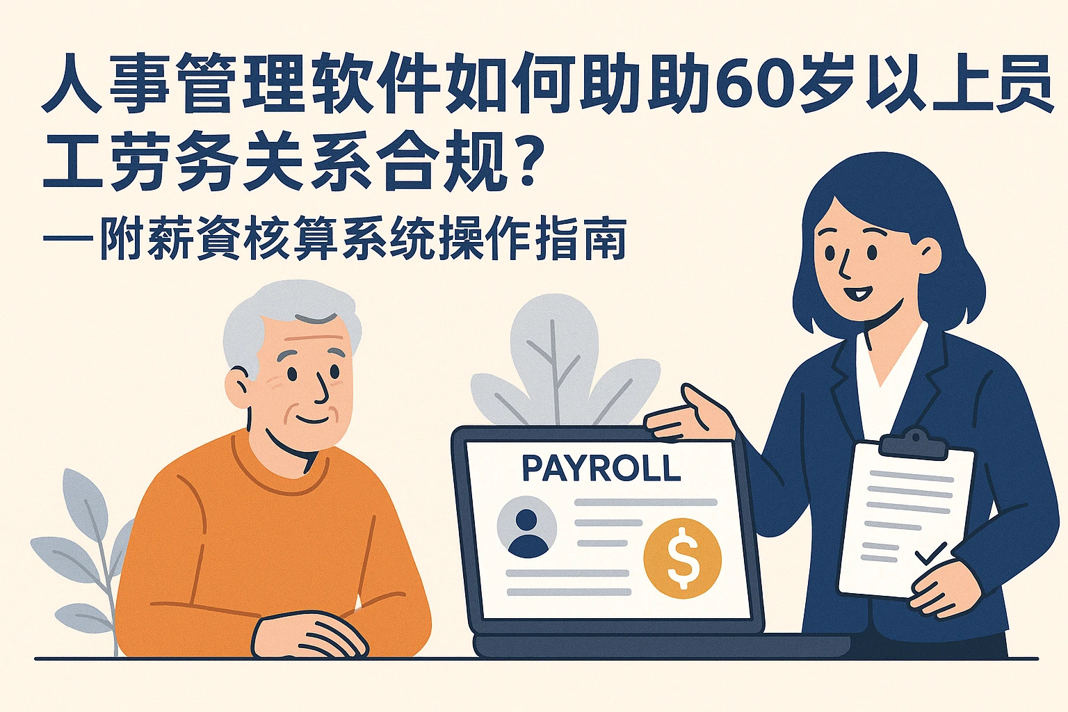人事管理软件如何助力60岁以上员工劳务关系合规？——附薪资核算系统操作指南