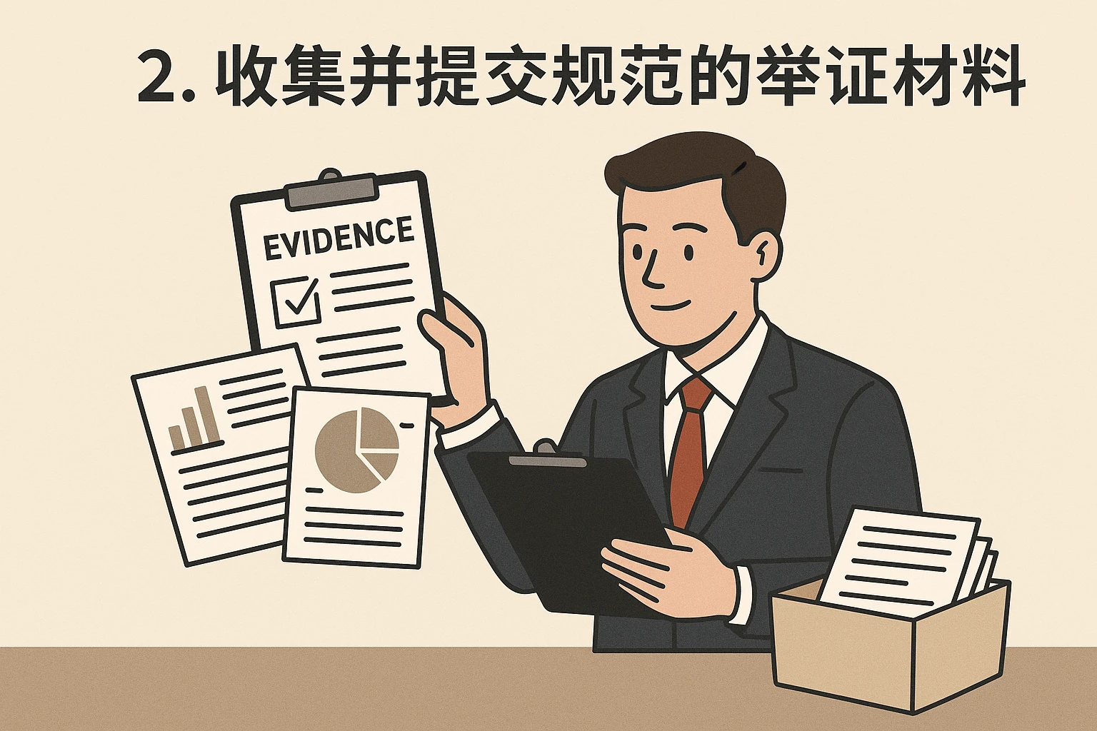 2. 收集并提交规范的举证材料
