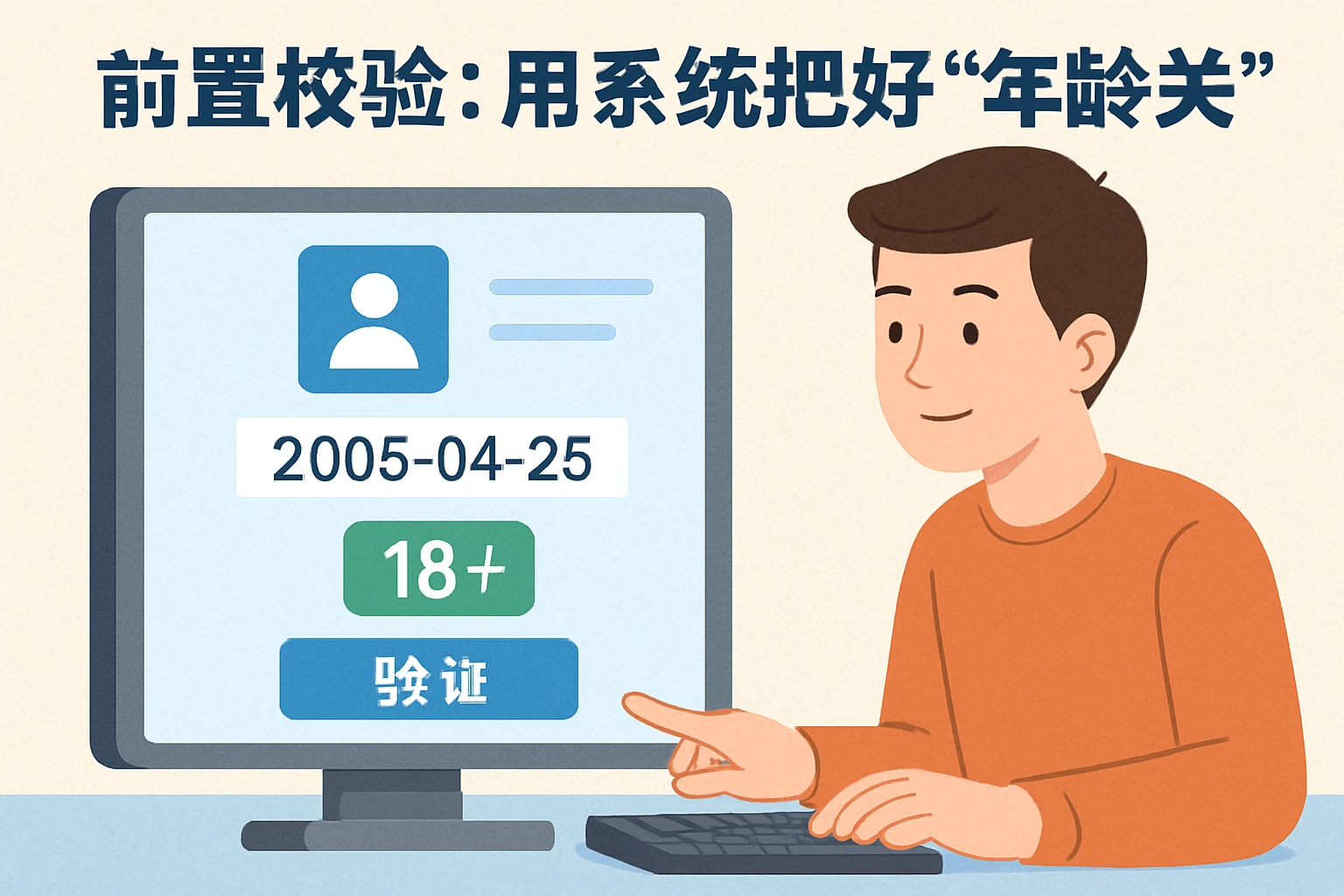 1. 前置校验：用系统把好“年龄关”