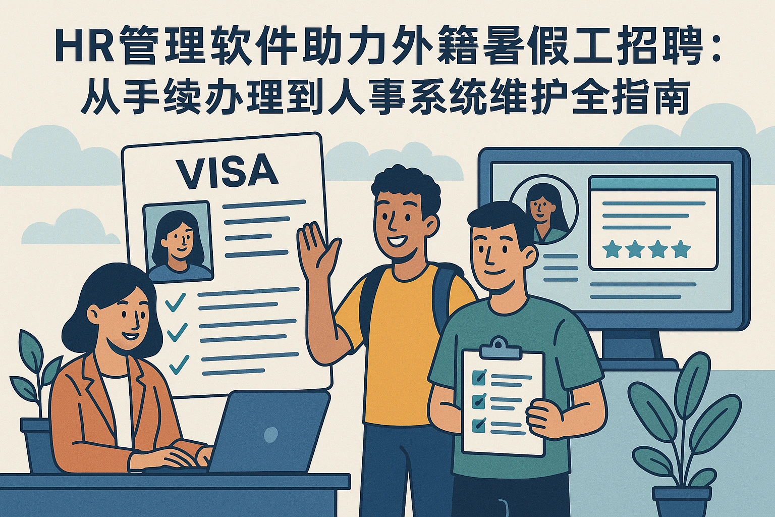 HR管理软件助力外籍暑假工招聘：从手续办理到人事系统维护全指南
