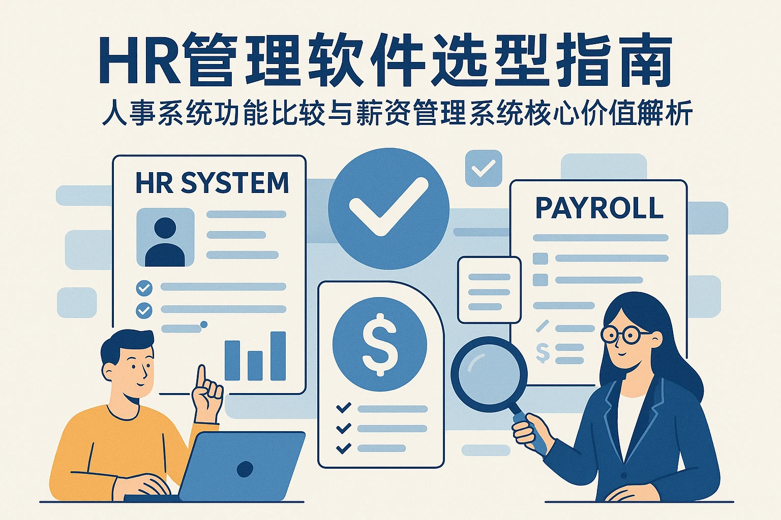 HR管理软件选型指南：人事系统功能比较与薪资管理系统核心价值解析