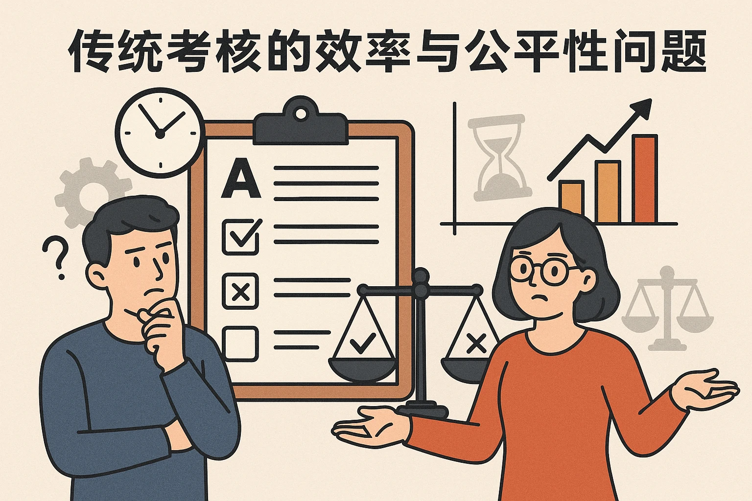 2. 传统考核的效率与公平性问题