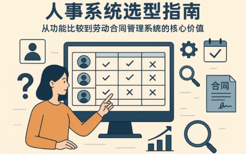 人事系统选型指南：从功能比较到劳动合同管理系统的核心价值