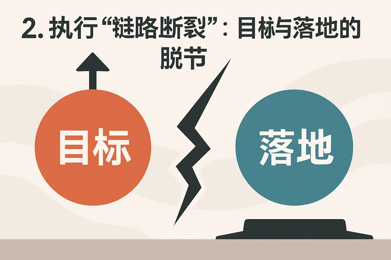 2. 执行“链路断裂”：目标与落地的脱节