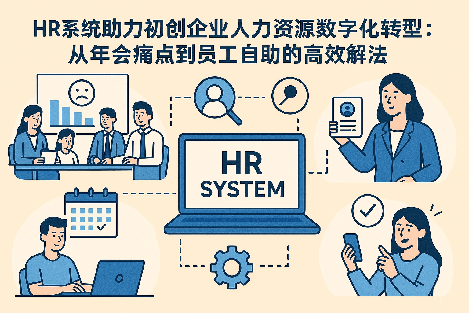 HR系统助力初创企业人力资源数字化转型：从年会痛点到员工自助的高效解法