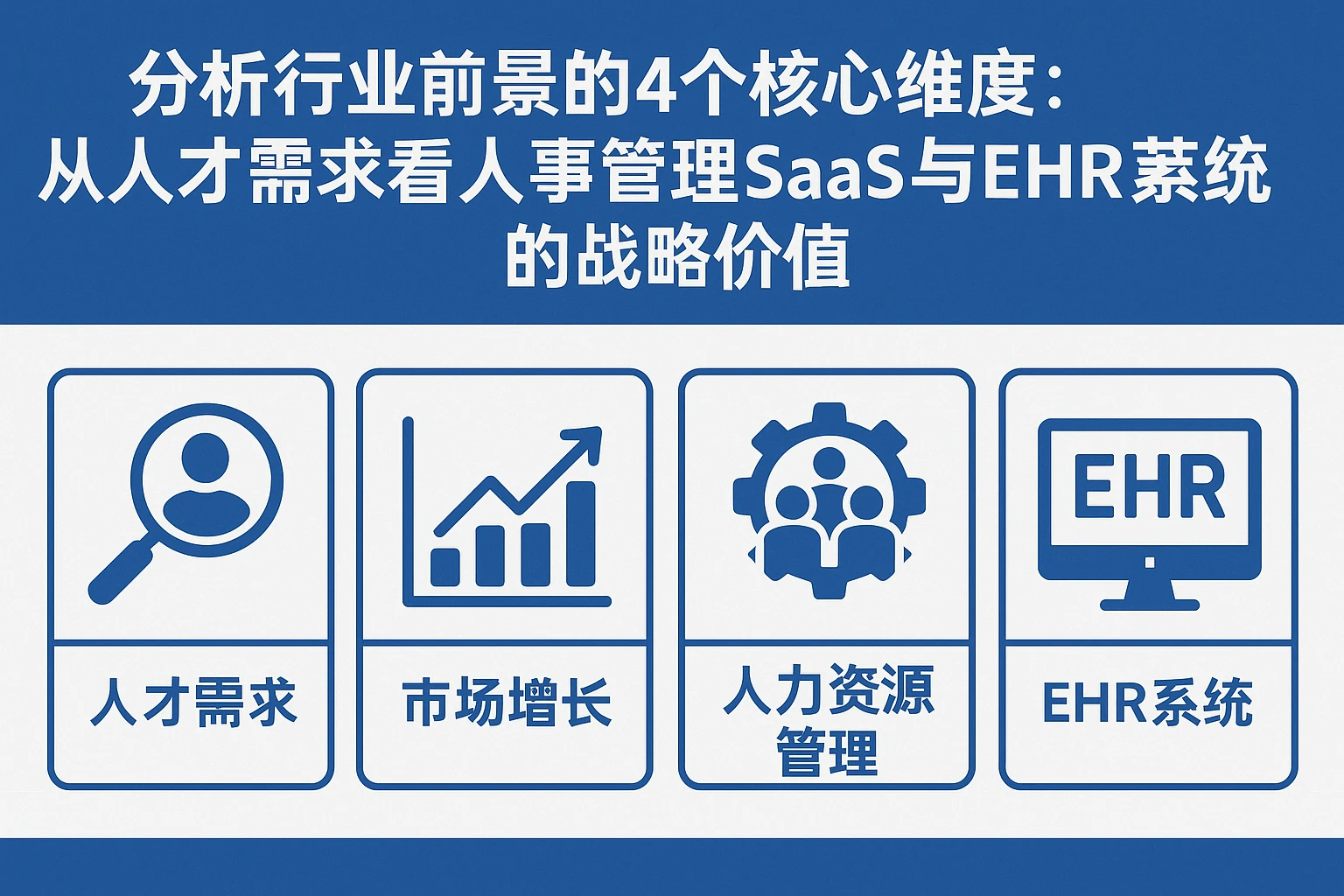 分析行业前景的4个核心维度：从人才需求看人事管理SaaS与EHR系统的战略价值