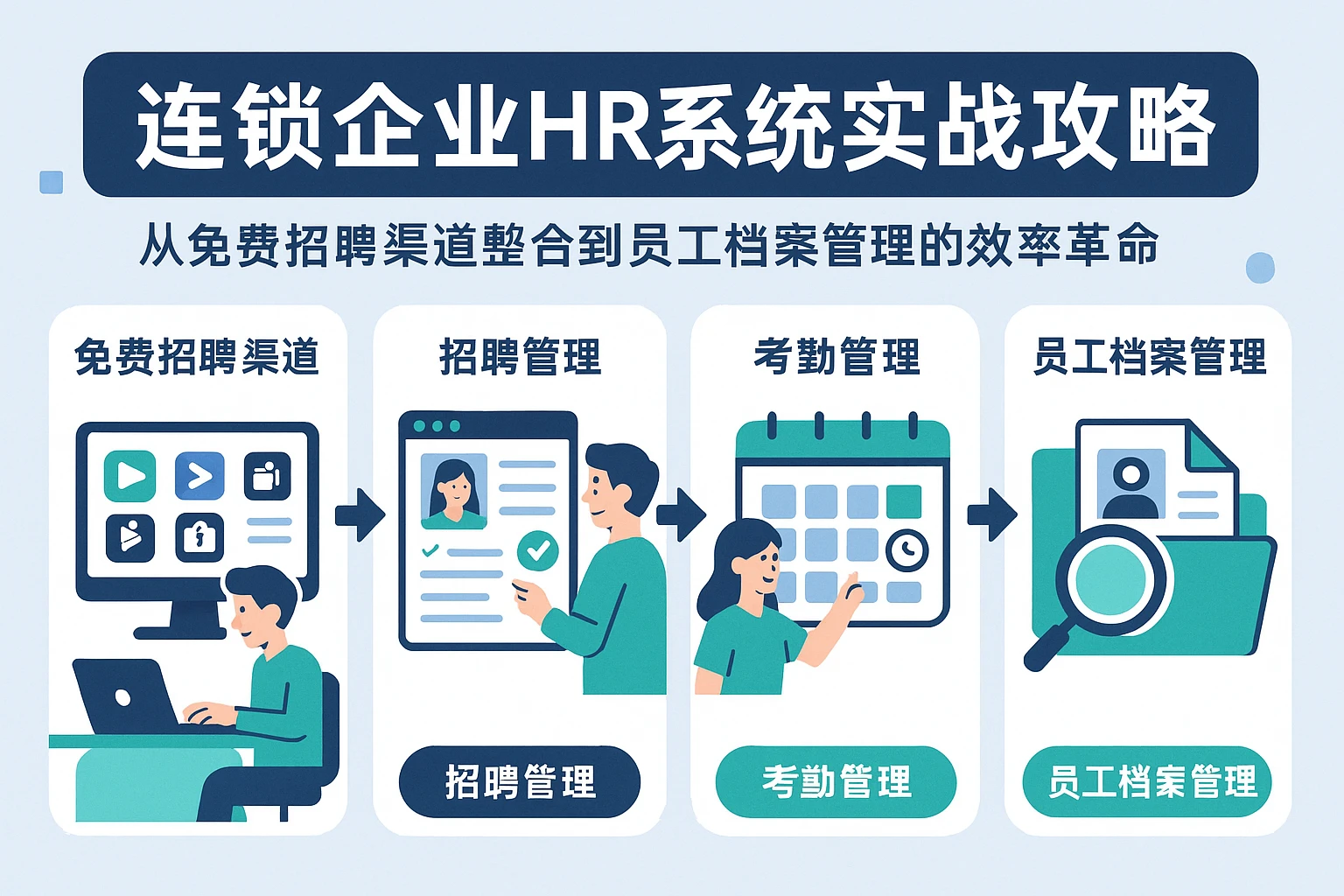 连锁企业HR系统实战攻略：从免费招聘渠道整合到员工档案管理的效率革命