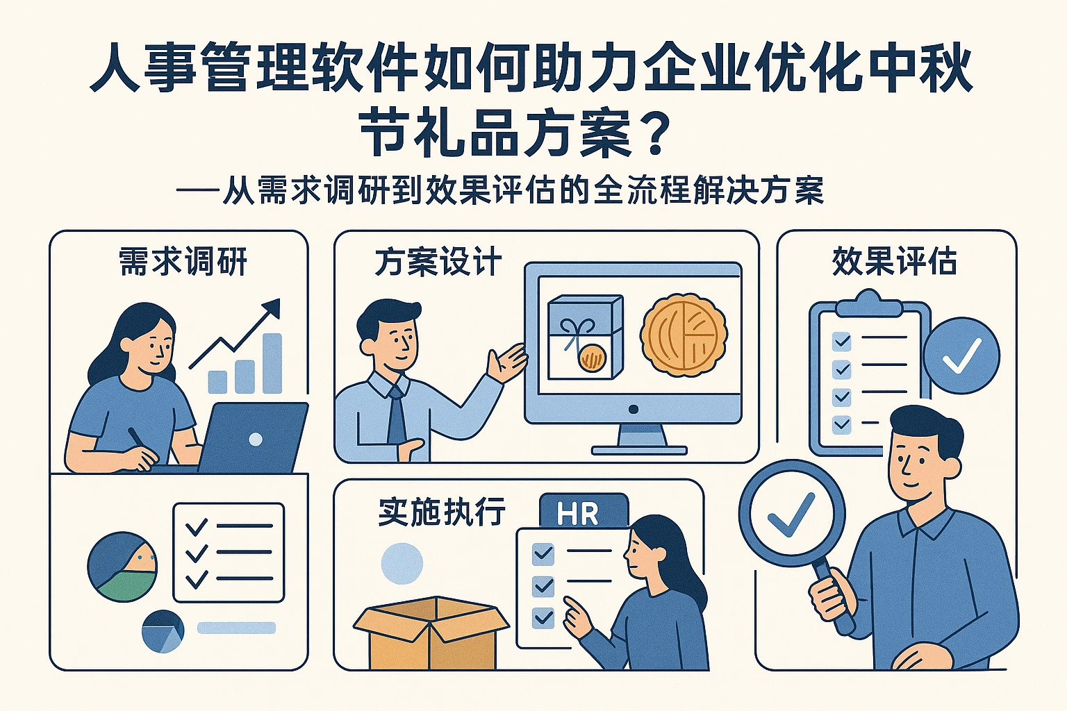 人事管理软件如何助力企业优化中秋节礼品方案？——从需求调研到效果评估的全流程解决方案