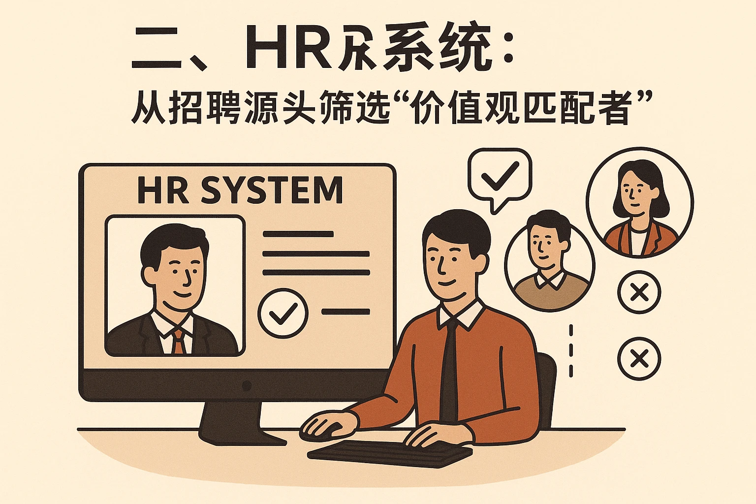 二、HR系统：从招聘源头筛选“价值观匹配者”