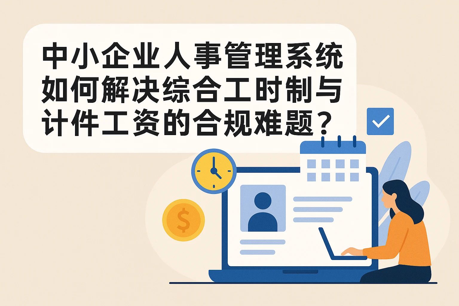 中小企业人事管理系统如何解决综合工时制与计件工资的合规难题？