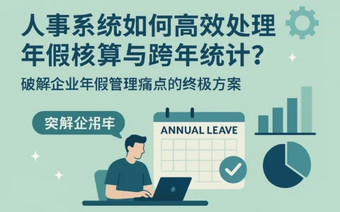 人事系统如何高效处理年假核算与跨年统计?破解企业年假管理痛点的终极方案