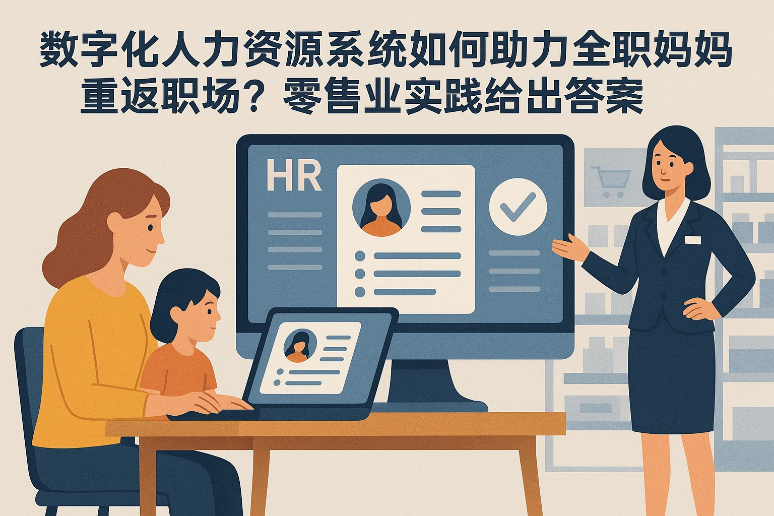 数字化人力资源系统如何助力全职妈妈重返职场？零售业实践给出答案