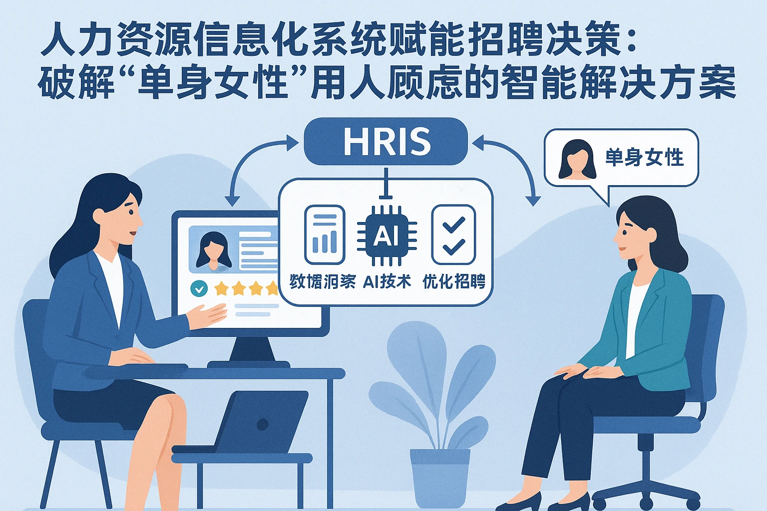 人力资源信息化系统赋能招聘决策：破解“单身女性”用人顾虑的智能解决方案