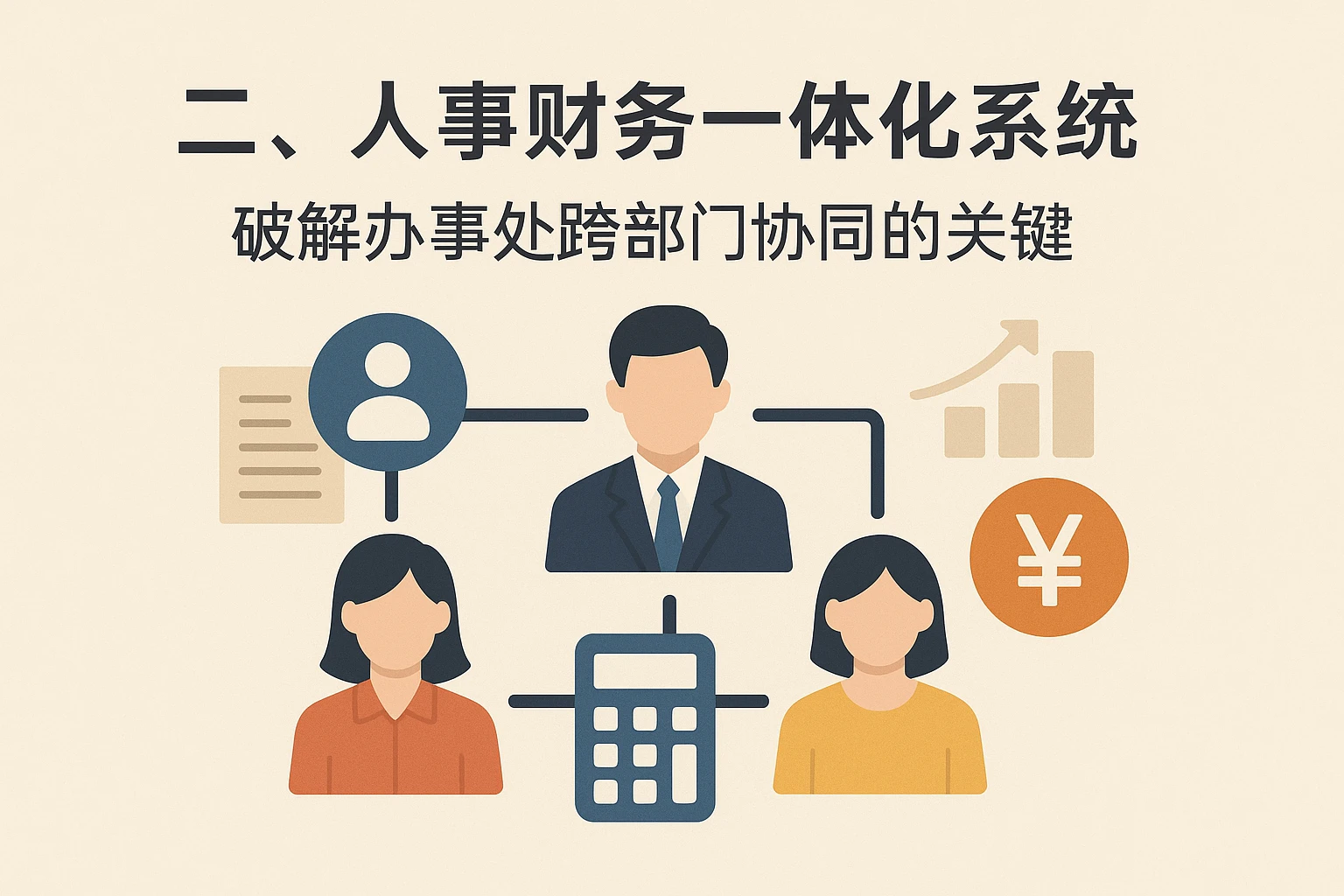 二、人事财务一体化系统：破解办事处跨部门协同的关键
