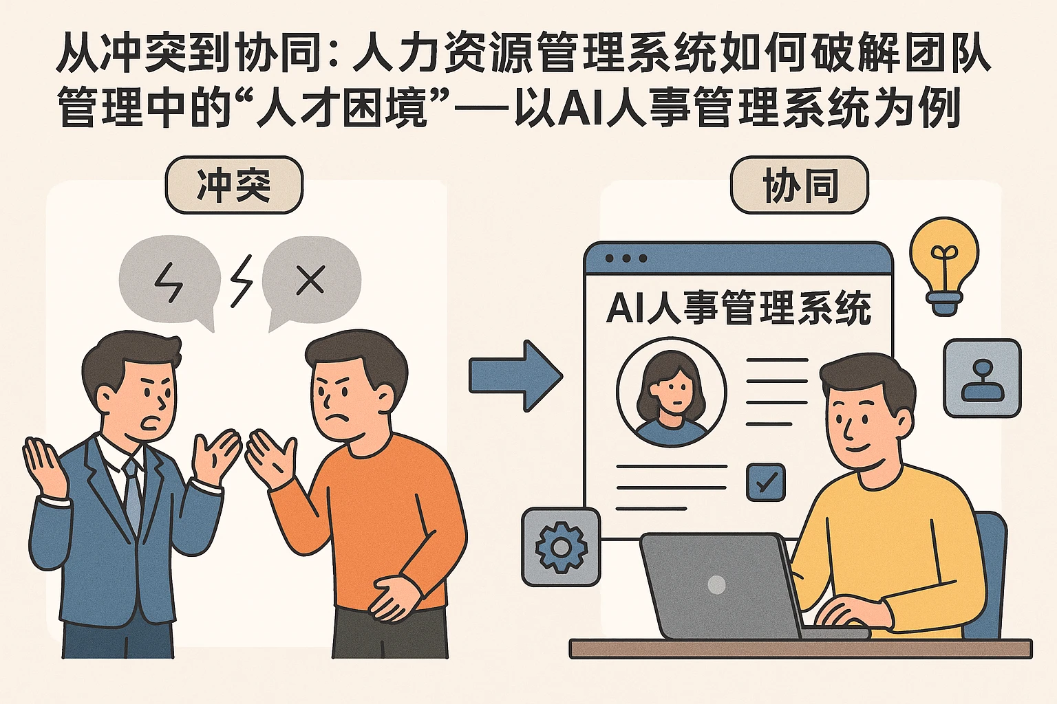 从冲突到协同：人力资源管理系统如何破解团队管理中的“人才困境”——以AI人事管理系统为例