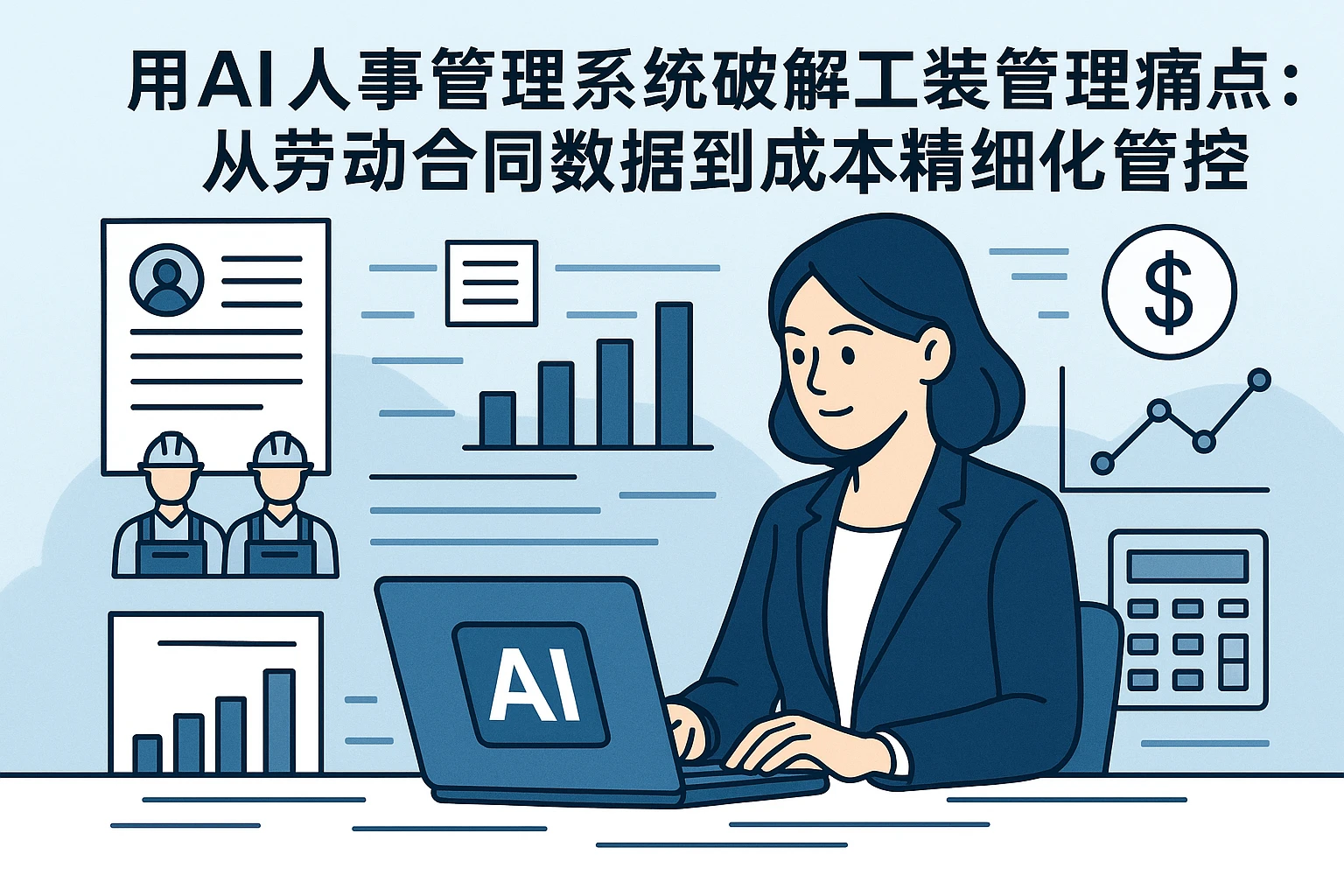 用AI人事管理系统破解工装管理痛点：从劳动合同数据到成本精细化管控