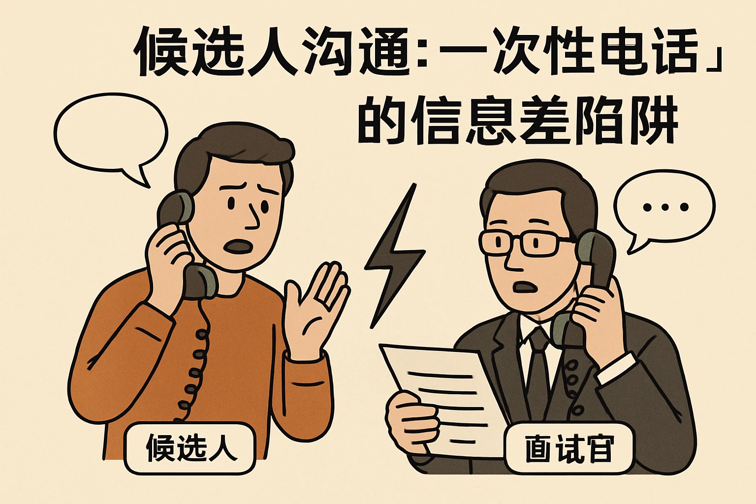2. 候选人沟通：“一次性电话”的信息差陷阱