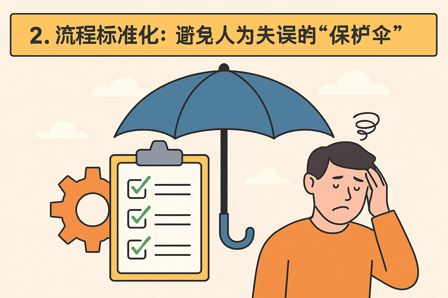 2. 流程标准化：避免人为失误的“保护伞”
