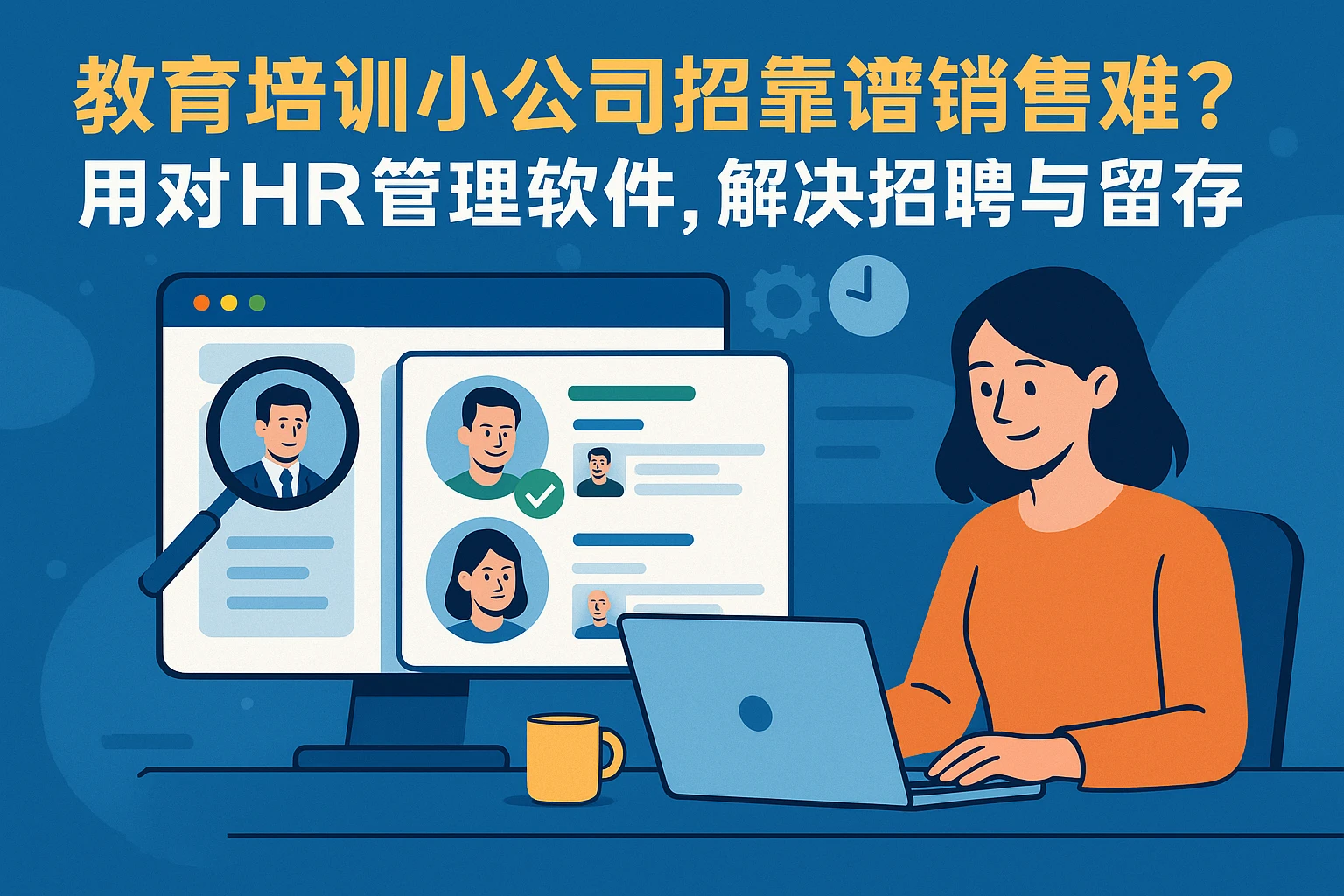 教育培训小公司招靠谱销售难？用对HR管理软件，解决招聘与留存痛点