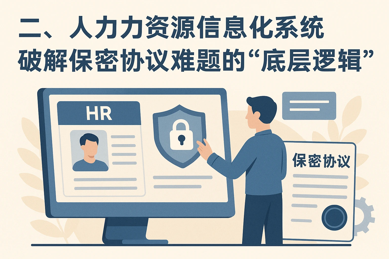 二、人力资源信息化系统：破解保密协议难题的“底层逻辑”