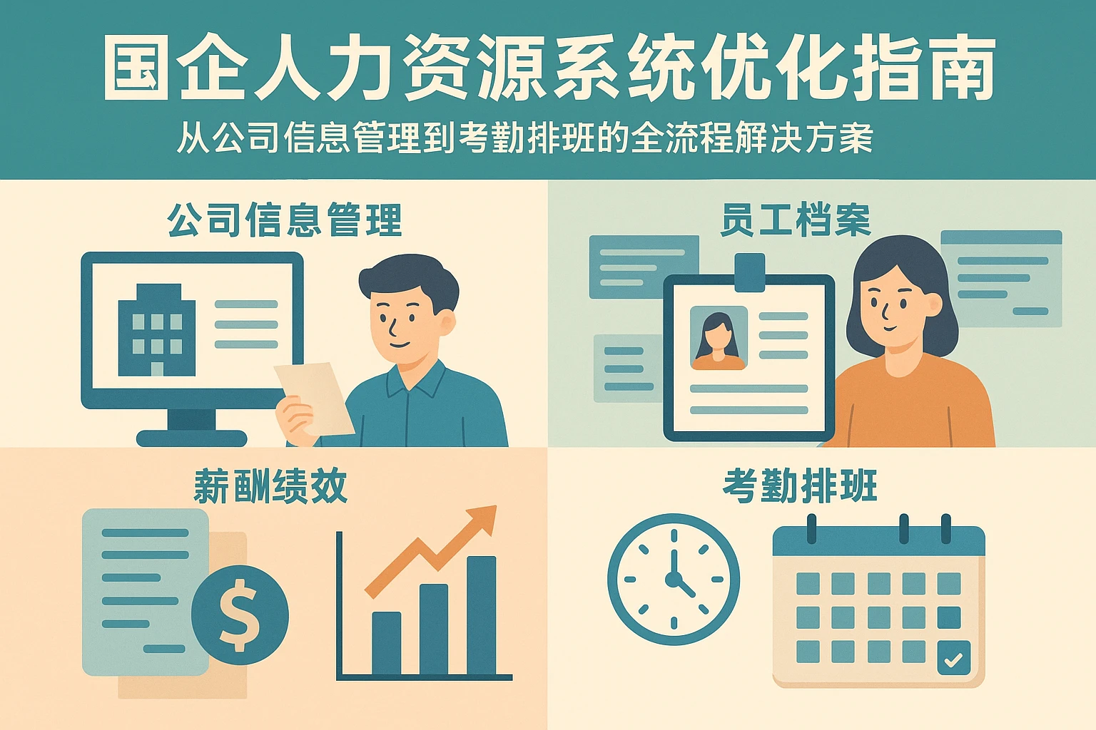 国企人力资源系统优化指南：从公司信息管理到考勤排班的全流程解决方案
