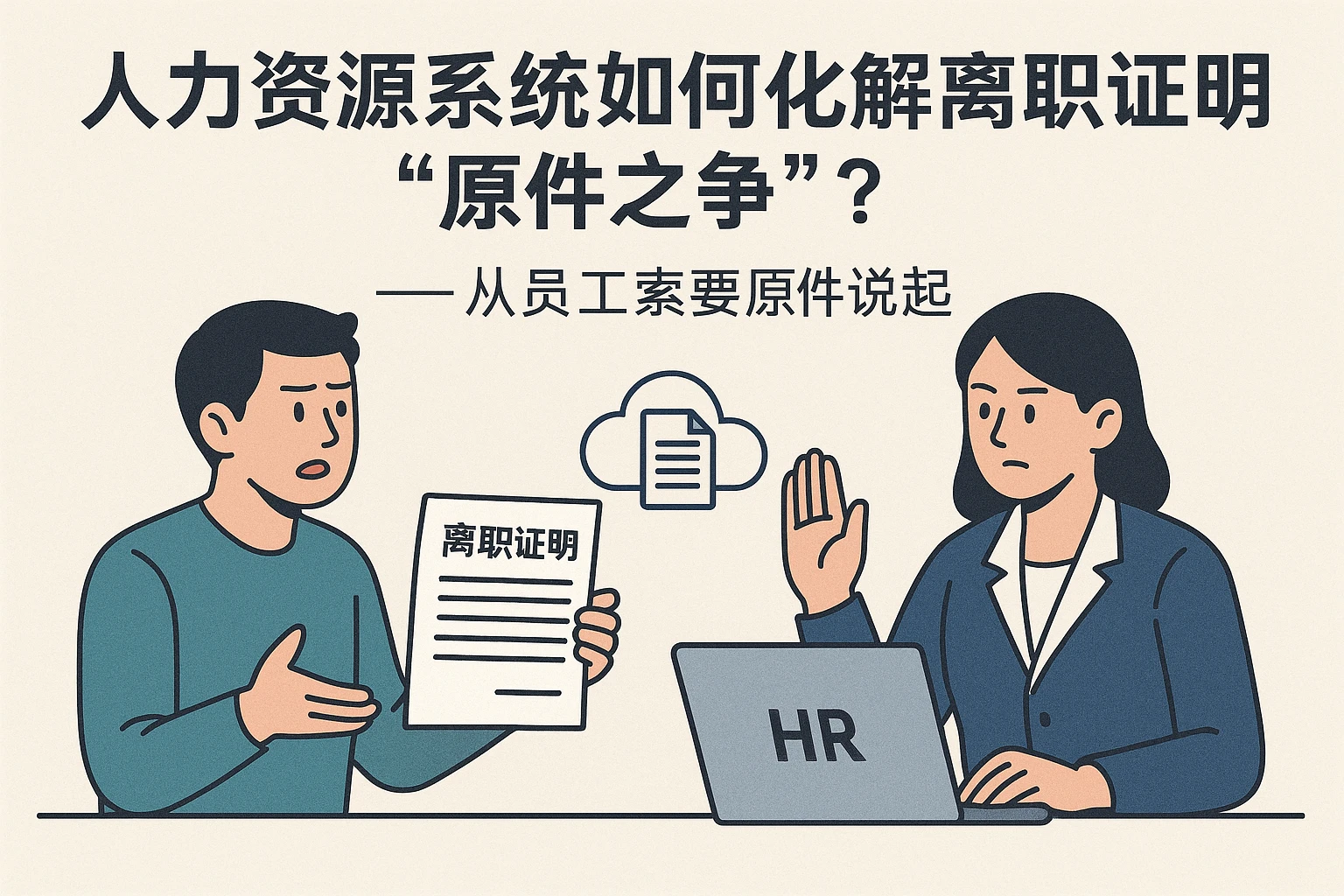人力资源系统如何化解离职证明“原件之争”？——从员工索要原件说起