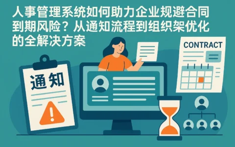 人事管理系统如何助力企业规避合同到期风险？从通知流程到组织架构优化的全解决方案