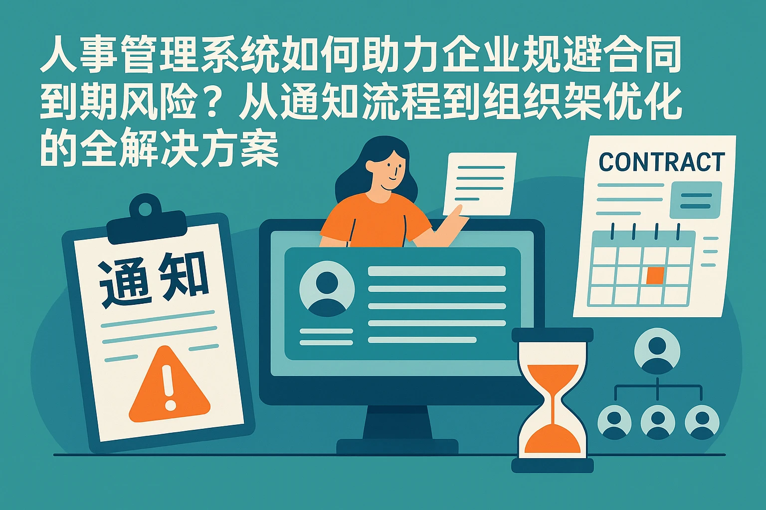 人事管理系统如何助力企业规避合同到期风险？从通知流程到组织架构优化的全解决方案
