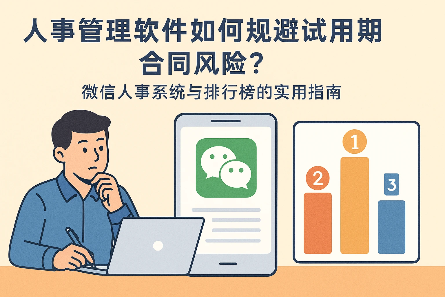 人事管理软件如何规避试用期合同风险？微信人事系统与排行榜的实用指南