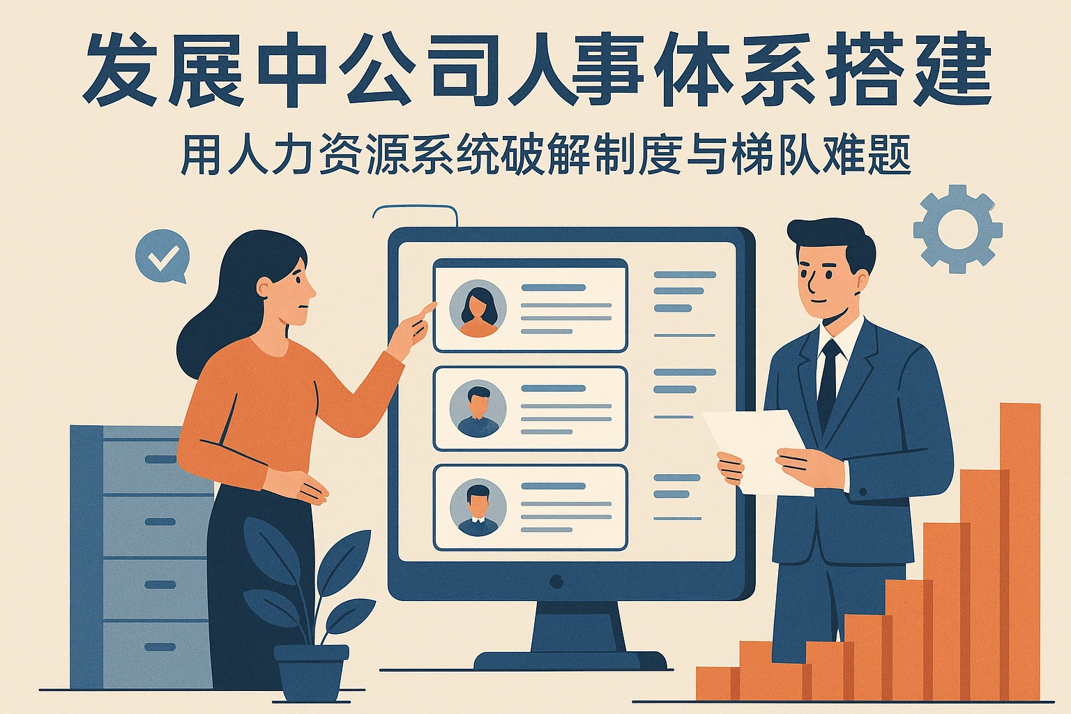 发展中公司人事体系搭建指南：用人力资源系统破解制度与梯队难题