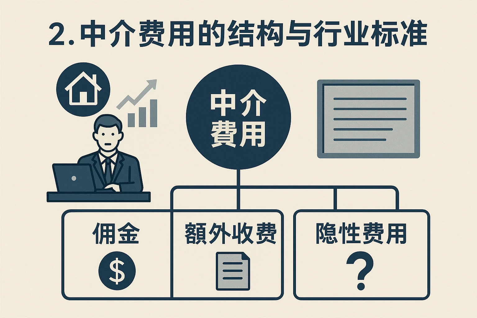 2. 中介费用的结构与行业标准