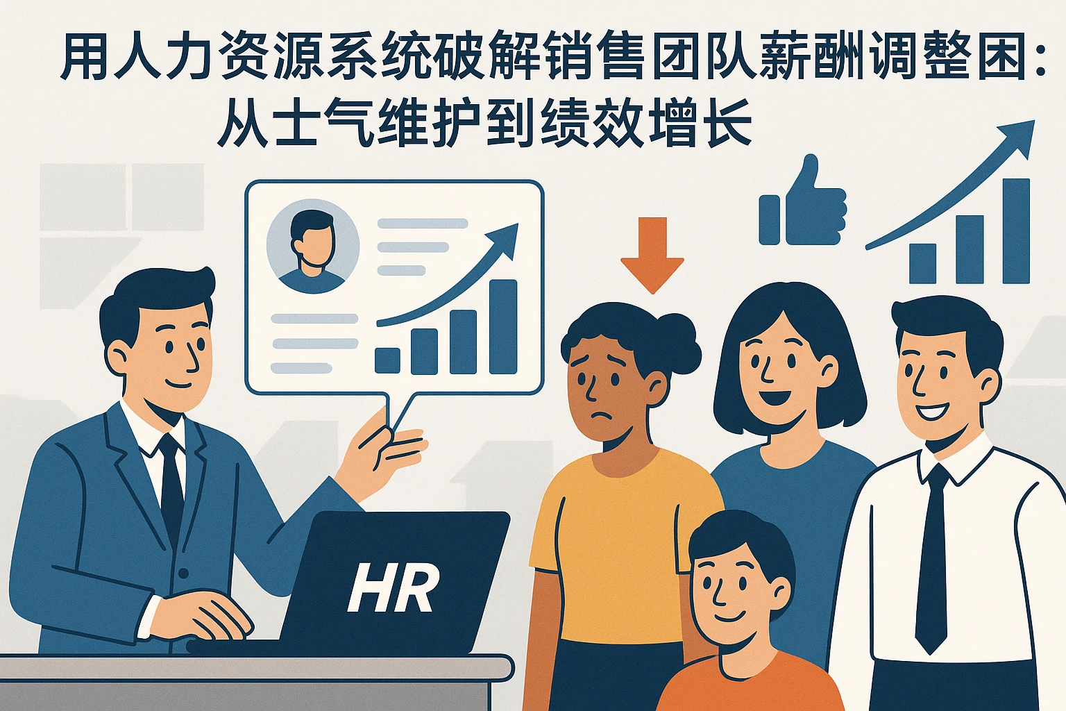 用人力资源系统破解销售团队薪酬调整困局：从士气维护到绩效增长
