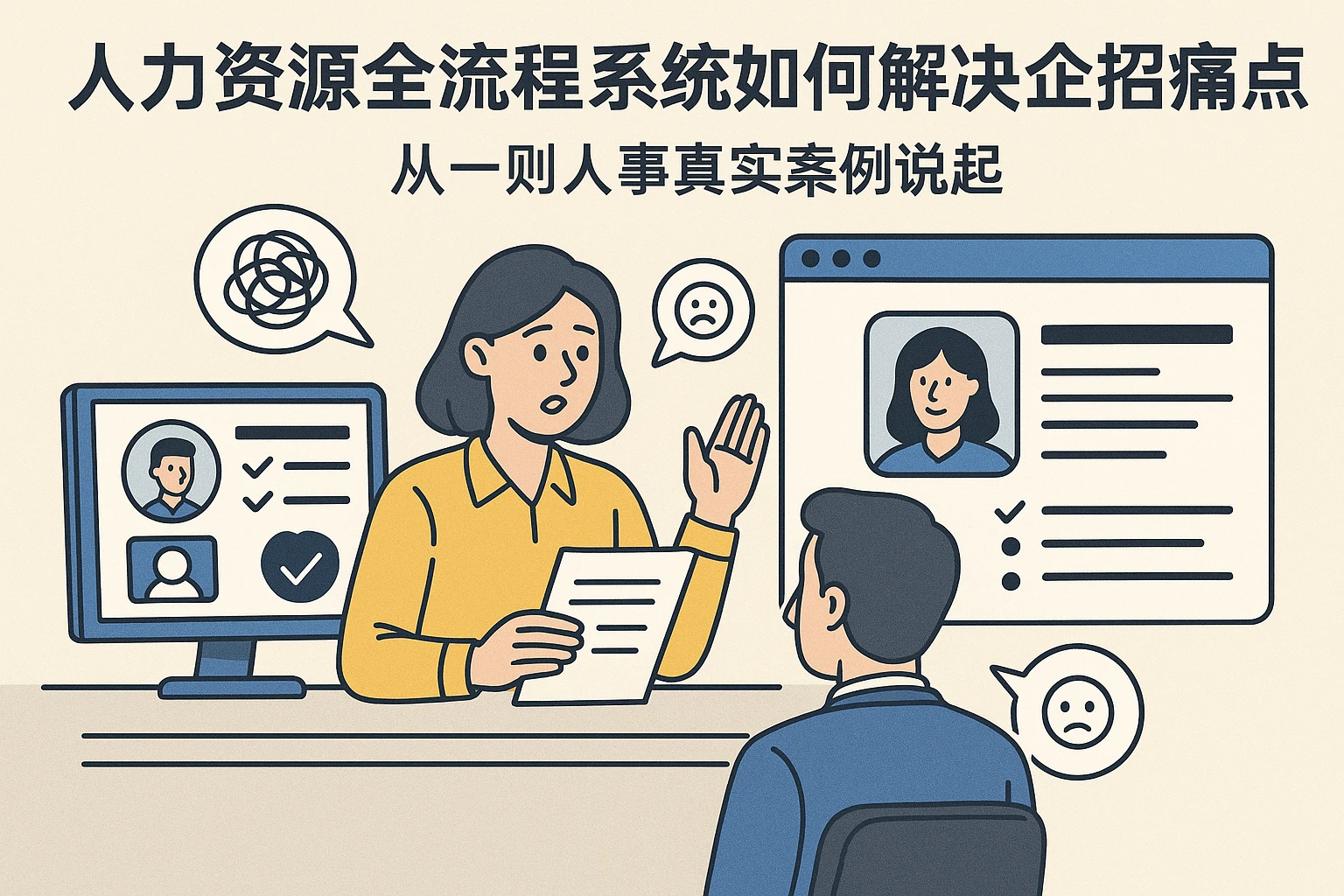 人力资源全流程系统如何解决企业招聘痛点？从一则人事真实案例说起
