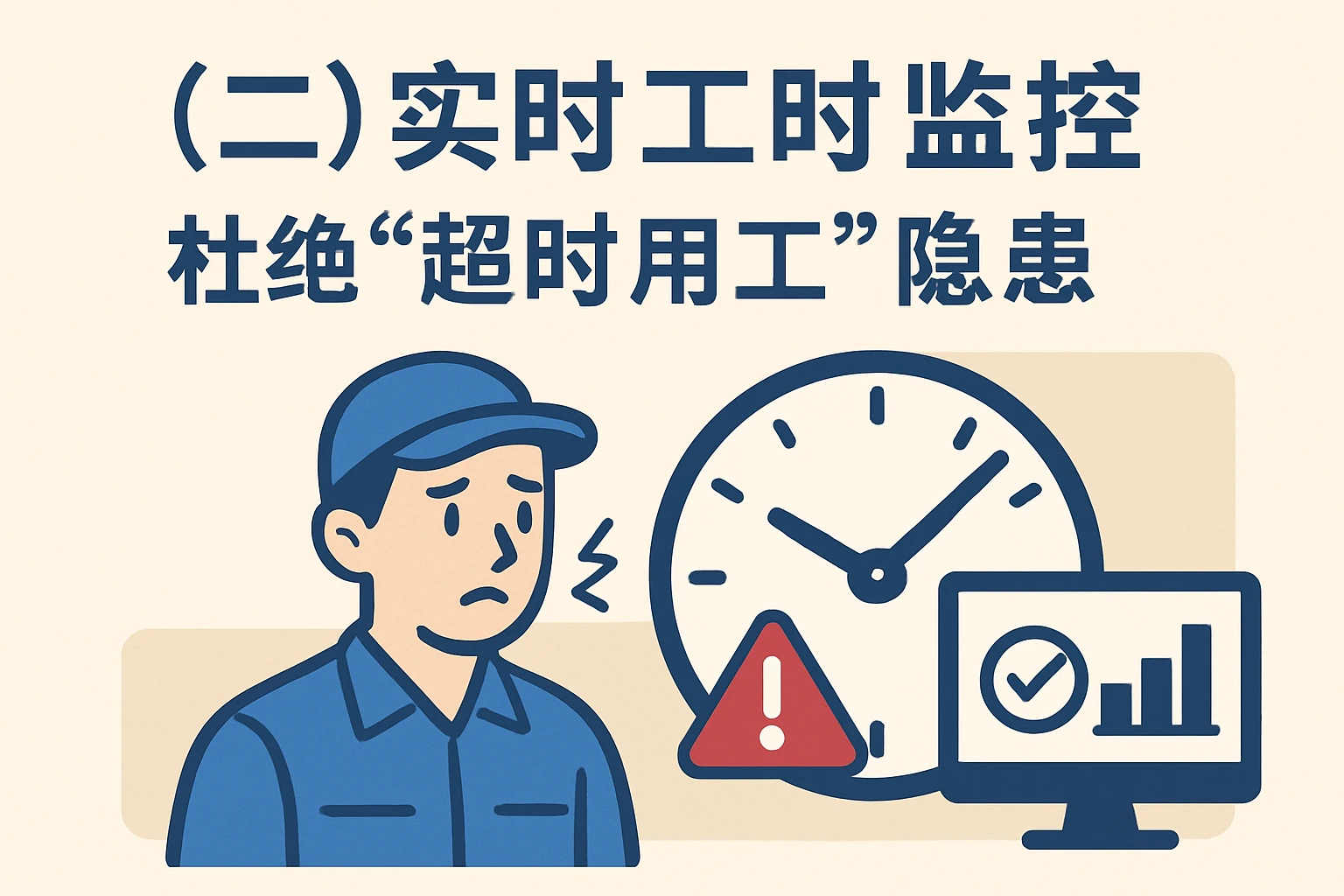 （二）实时工时监控：杜绝“超时用工”隐患