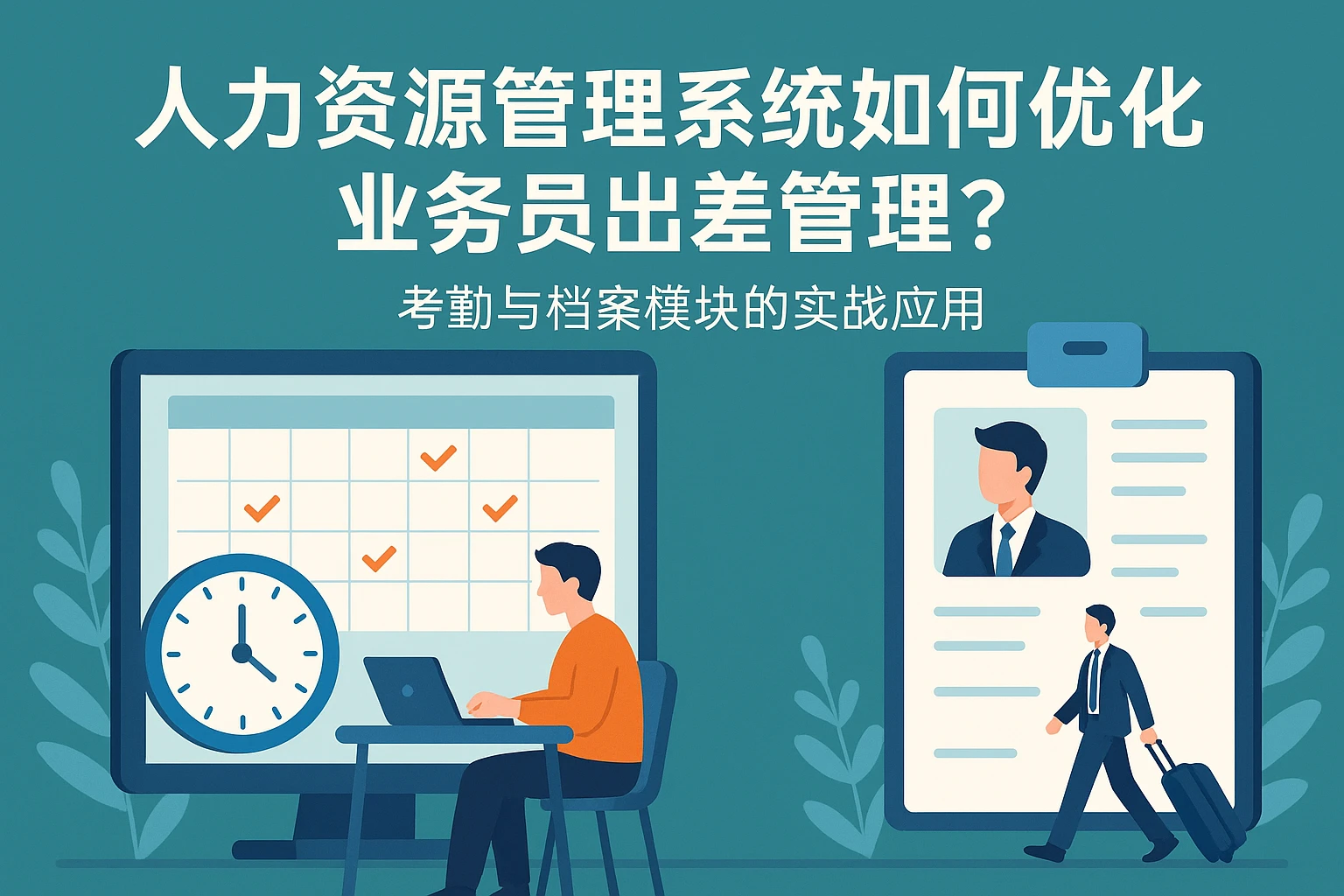 人力资源管理系统如何优化业务员出差管理？考勤与档案模块的实战应用