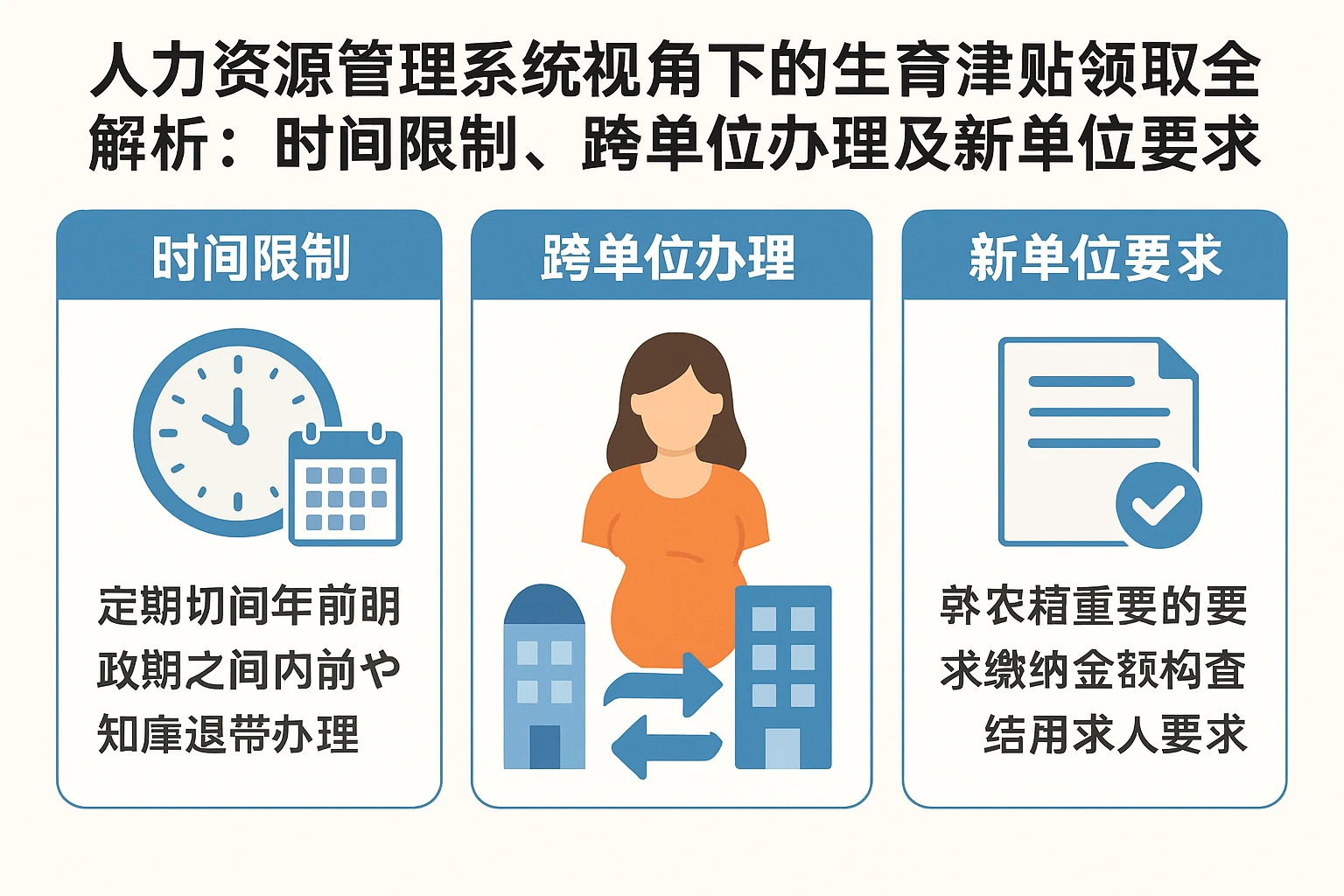人力资源管理系统视角下的生育津贴领取全解析：时间限制、跨单位办理及新单位要求