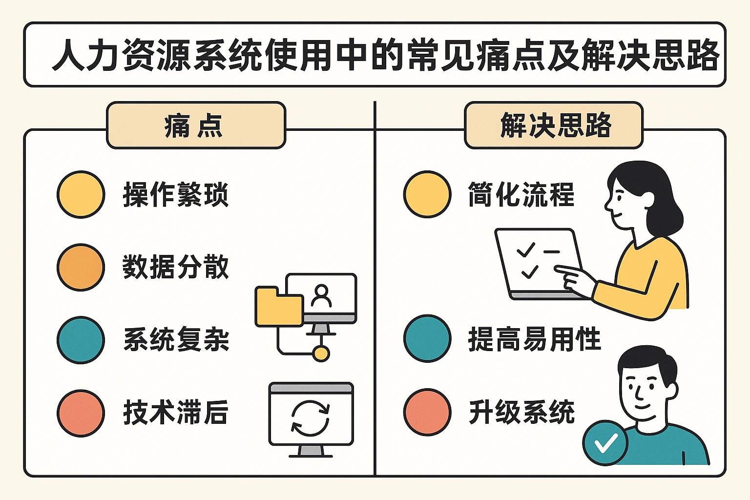 一、人力资源系统使用中的常见痛点及解决思路