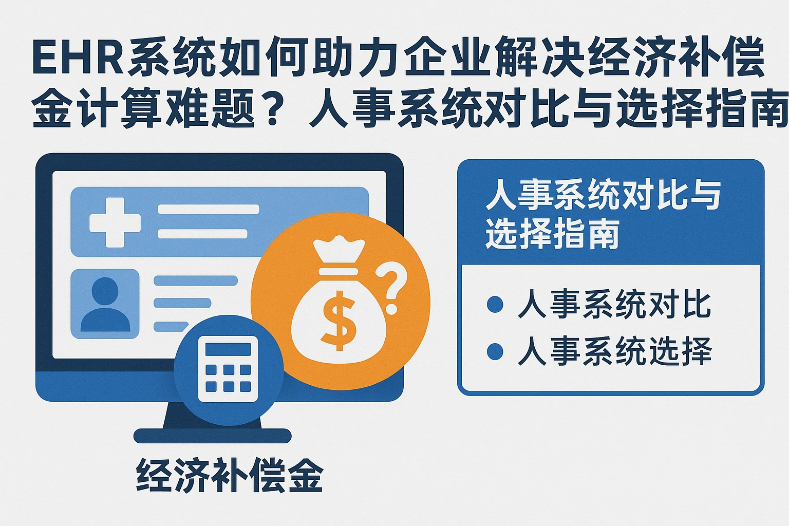 EHR系统如何助力企业解决经济补偿金计算难题？人事系统对比与选择指南