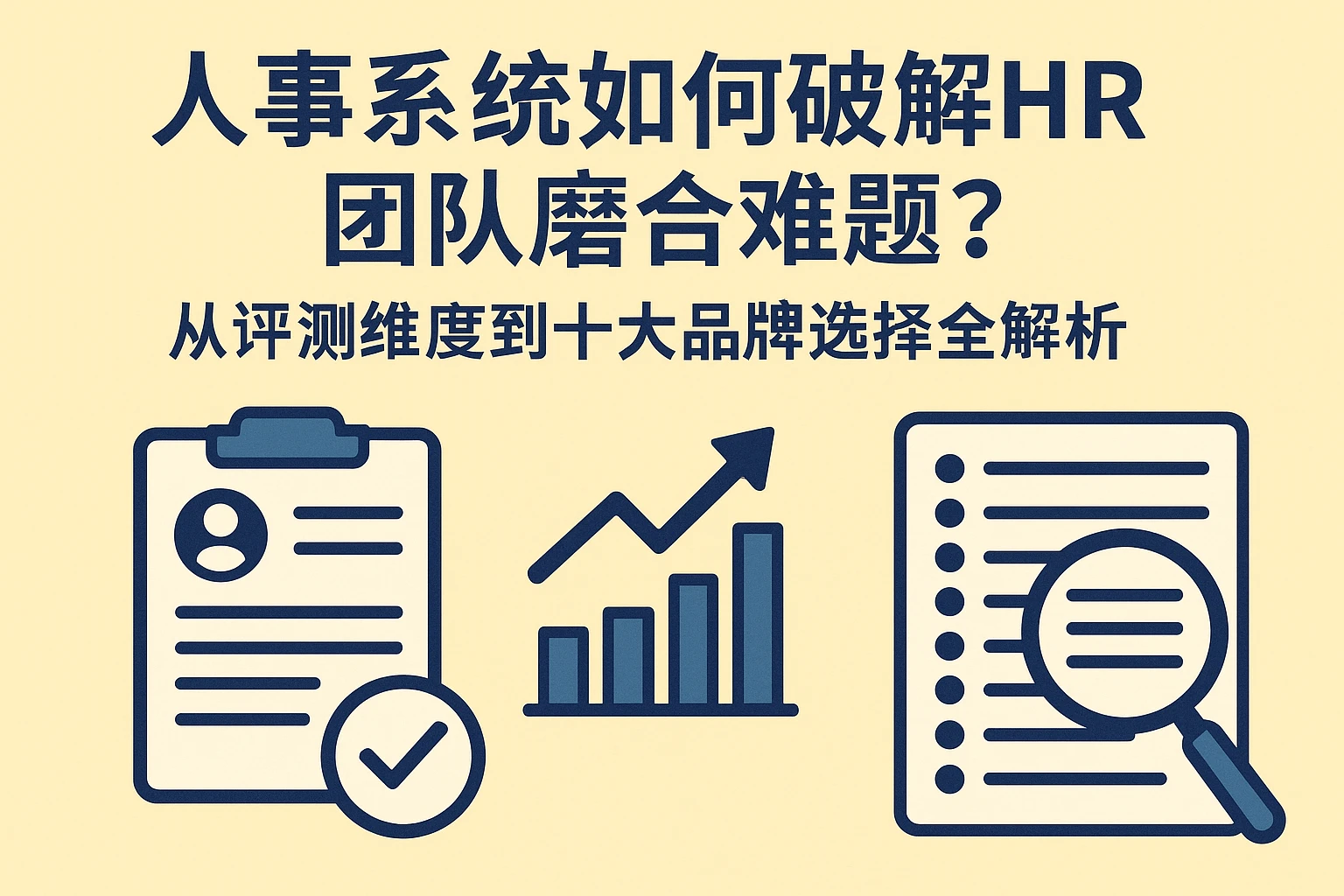 人事系统如何破解HR团队磨合难题？从评测维度到十大品牌选择全解析