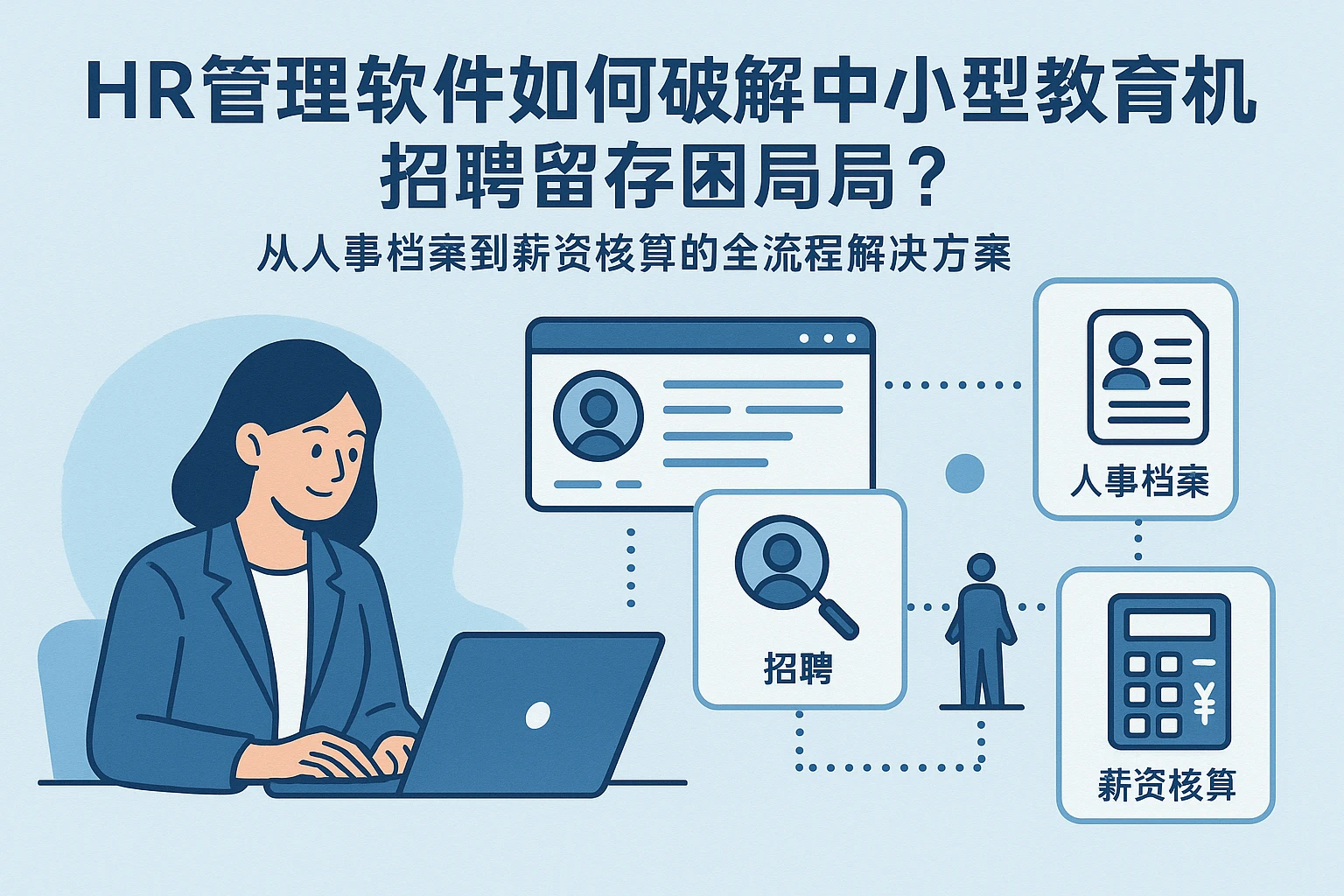 HR管理软件如何破解中小型教育机构招聘留存困局？从人事档案到薪资核算的全流程解决方案