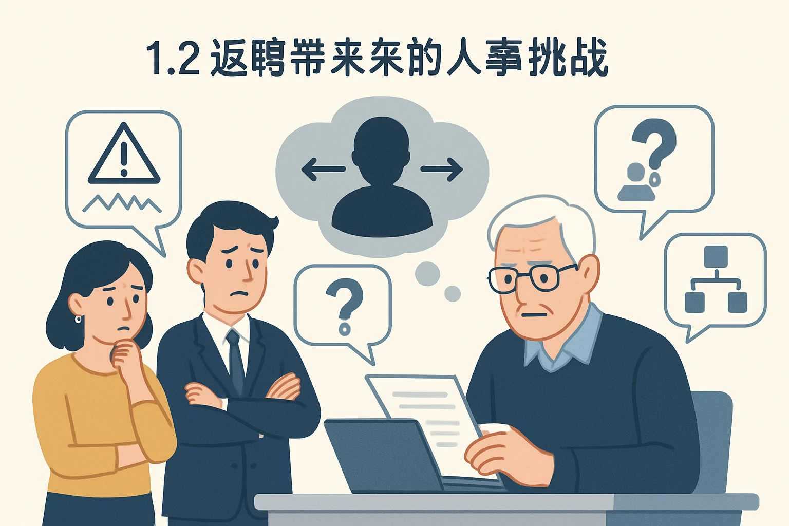 1.2 返聘带来的人事挑战