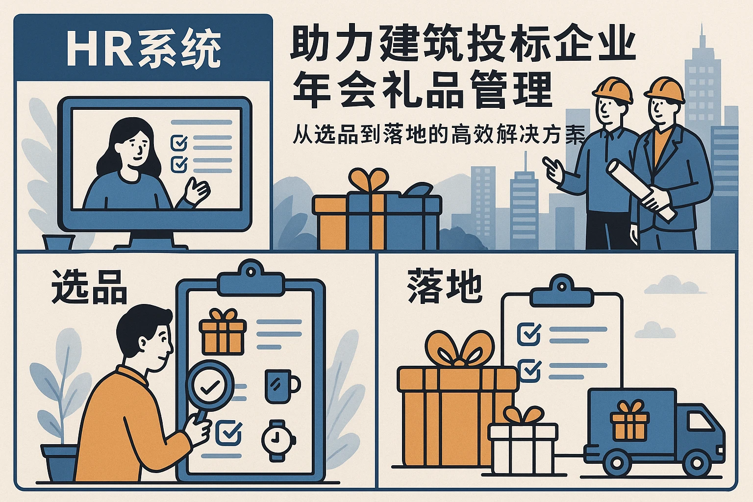 HR系统助力建筑投标企业年会礼品管理：从选品到落地的高效解决方案