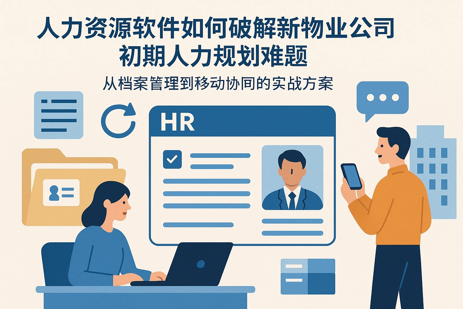 人力资源软件如何破解新物业公司初期人力规划难题——从档案管理到移动协同的实战方案