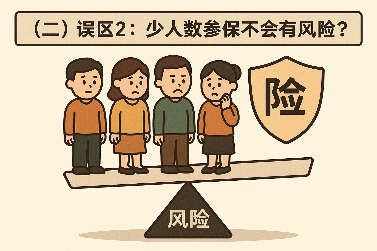 （二）误区2：少人数参保不会有风险？