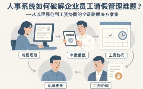 人事系统如何破解企业员工请假管理难题？——从流程规范到工资协同的全链路解决方案
