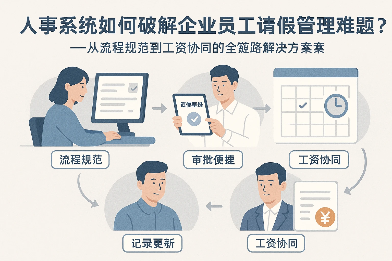 人事系统如何破解企业员工请假管理难题？——从流程规范到工资协同的全链路解决方案