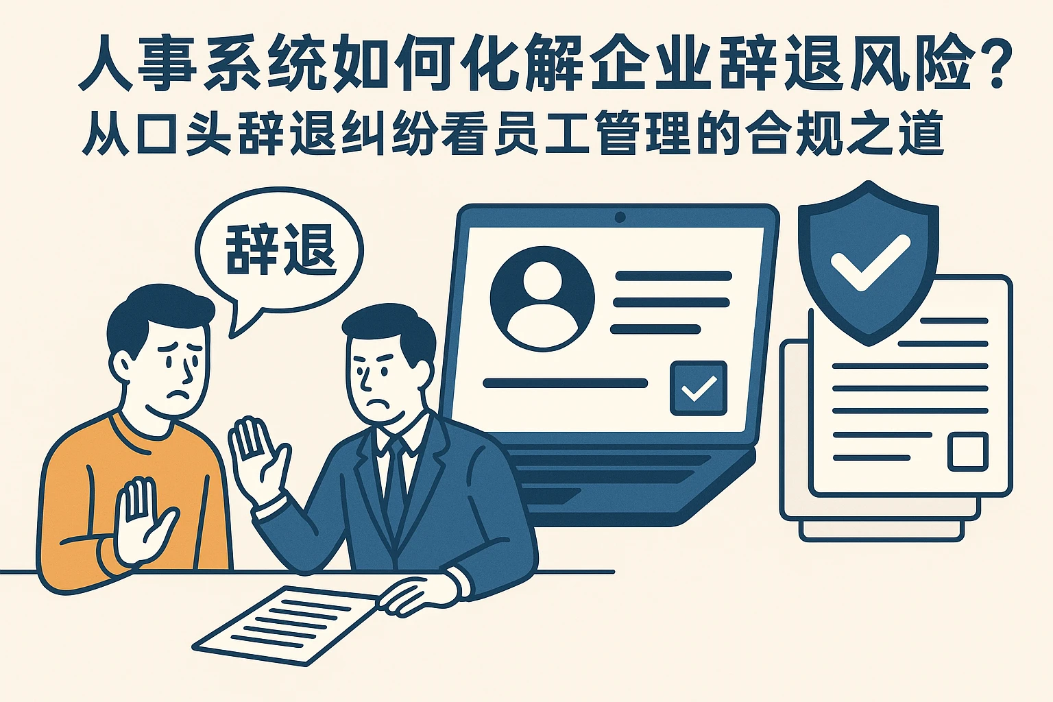 人事系统如何化解企业辞退风险？从口头辞退纠纷看员工管理的合规之道
